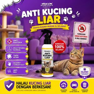 Remov Anti Kucing Liar Spray Home Care | Spray Untuk Penjagaan Kebersihan & Rumah Dan Haiwan Perliharaan