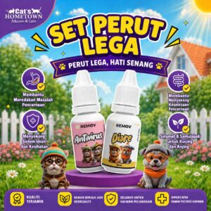 Set Perut Lega Supplement titis untuk Kucing dan Anjing