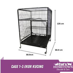 Cage C334 - Sangkar Kucing 1-3 Ekor | Cat Cages 1-3