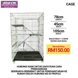 Cage kucing 1 - 3 Ekor | Cage Lipat Cage cage for cat